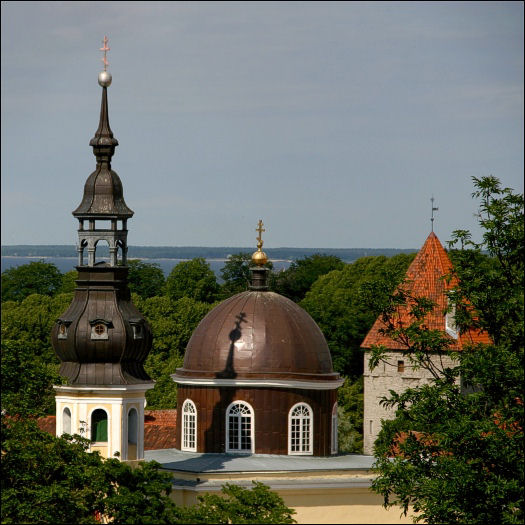 Cerkiew przy ul. Suur Kloostri Estonia w obiektywie
