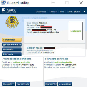 Oprogramowanie do obsługi karty